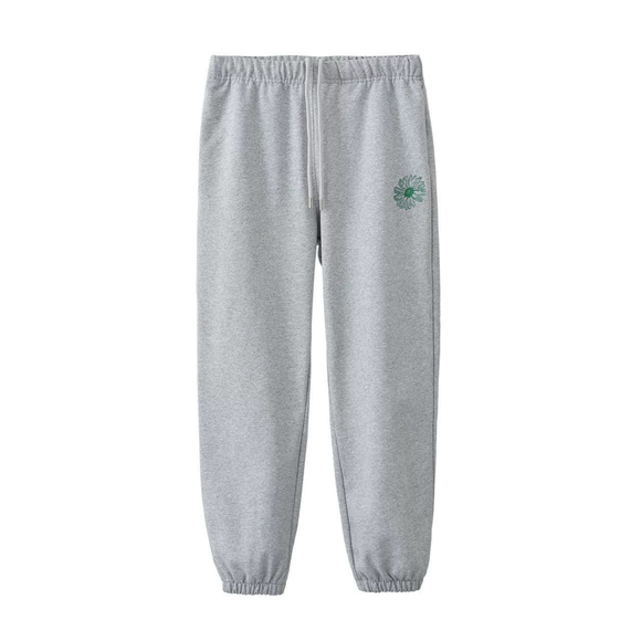 Mardi Daisy Embroidery Grey Sweatpants - Picture 3 of 11